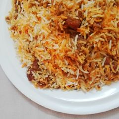 A picture of Mutton biryani.