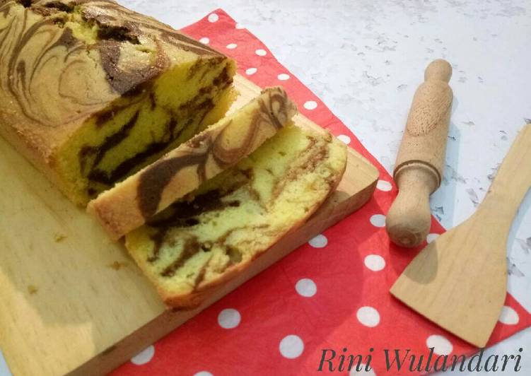 Resep Marmer Cake Mocaf, Enak