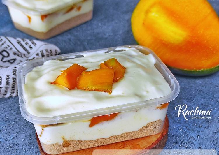 Resep Dessert Box ~ Mango Float #2 Anti Gagal