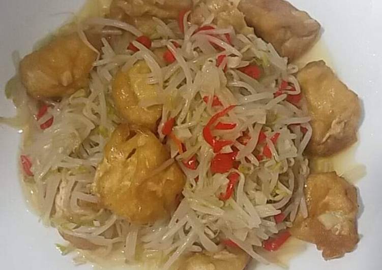 Taoge Cah Tahu Putih Simple Dan Enak