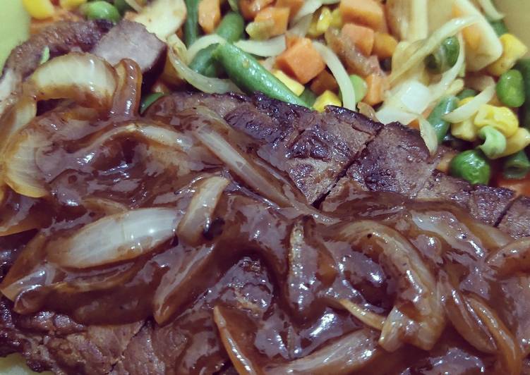 Resep Sirloin Steak with Barbeque Sauce Anti Gagal