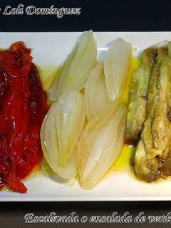 Una foto de Escalivada o ensalada de verduras al horno