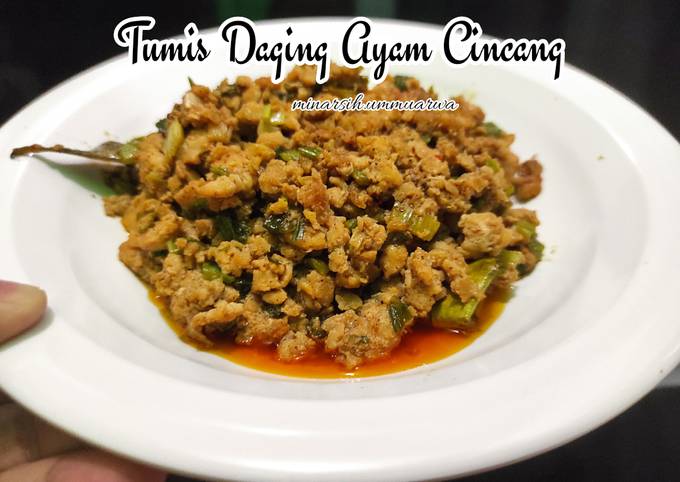 Tumis Daging Ayam Cincang