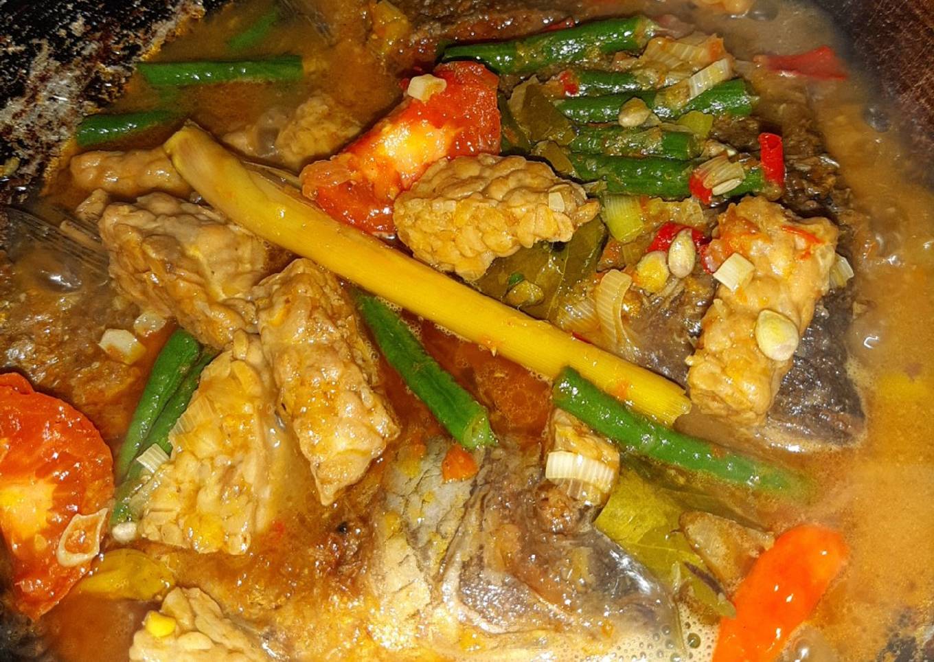 Mujaer asem pedas campur tempe