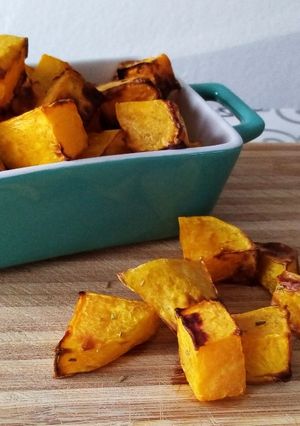 Foto di Zucca al rosmarino in friggitrice ad aria