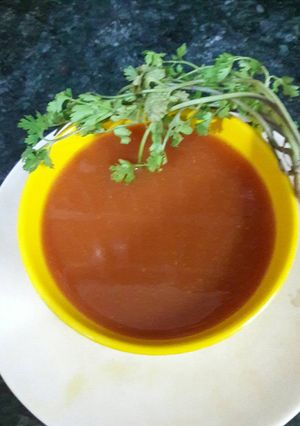 A picture of Tomato soup.