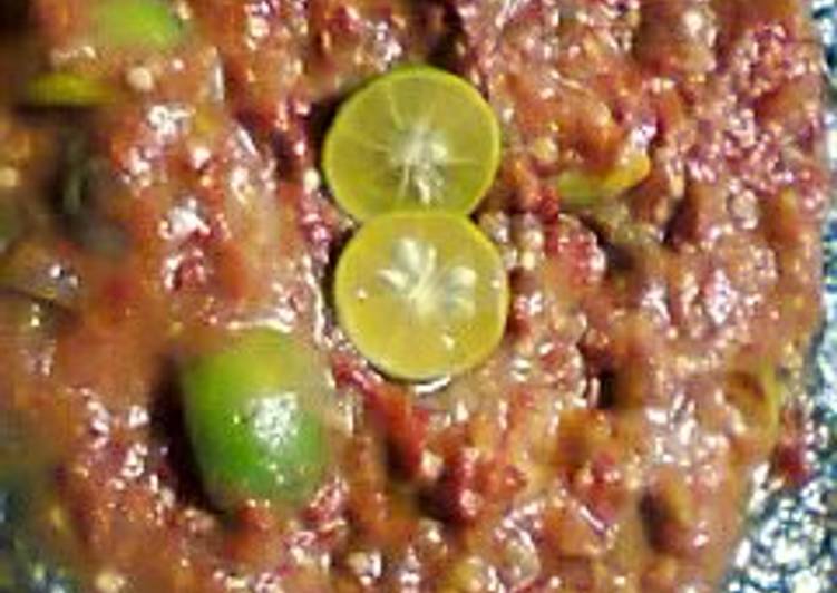 Resep Sambal terasi jeruk limau, Menggugah Selera