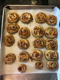 A picture of Keto friendly pinwheel.
