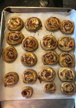A picture of Keto friendly pinwheel.