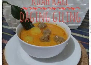 Masakan Populer 124. Kuah Kare Daging giling Gurih Mantul