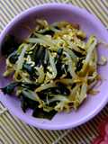 Moyashi Wakame Goma Ae (Tauge Rumput Laut bumbu Wijen)