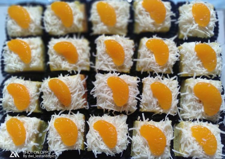 Bagaimana Membuat Bolu potong kentang panggang,no oven Anti Gagal