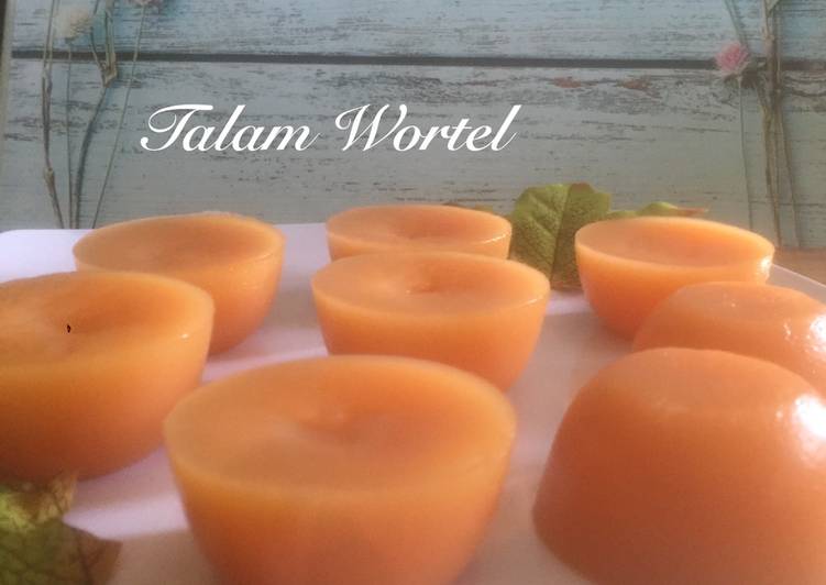 Resep !MANTAP Kue Talam Wortel (Tanpa Lapisan Putih) kue sehari-hari