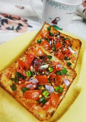 চটপট ভেজি টোস্ট (chatpat veggie toast recipe in Bengali) রেসিপির প্রধান ছবি