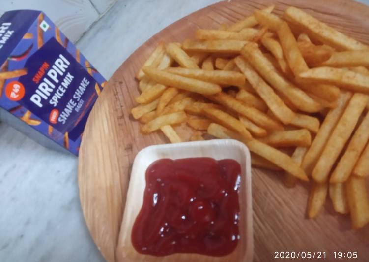 How to Make Quick Peri Peri fries🍟(baked)