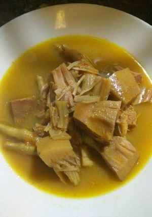 Foto resep Gulai nangka+kaki ayam magic com