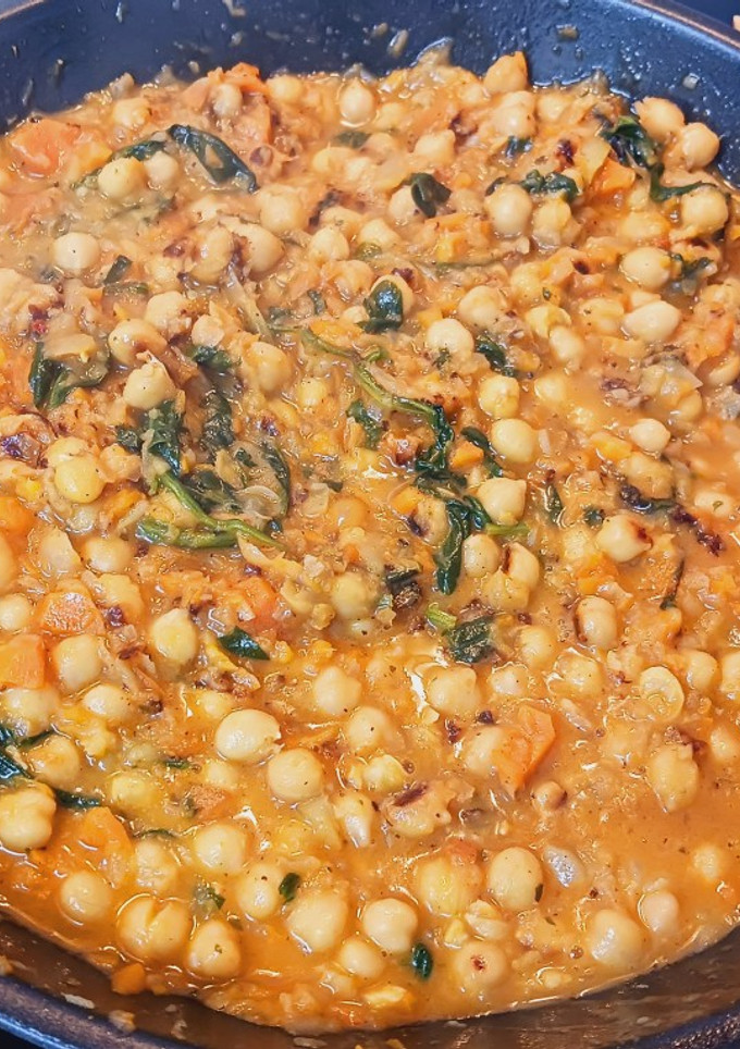 Una foto de Curry de garbanzos