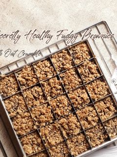 Foto resep #21. Fudgy Brownies Labu Kuning Apel (+oat crumble)