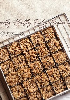Foto resep #21. Fudgy Brownies Labu Kuning Apel (+oat crumble)