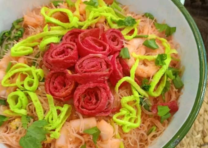 Resipi Bihun Goreng Pink Kelathai Kelantan Thailand Oleh Mamy Kitchen89 Cookpad