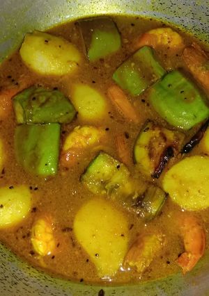 কুচো বেগুন চিংড়ি মাছের তরকারিউ(kucho begun chingri macher torkari recipe in bengali) রেসিপির প্রধান ছবি