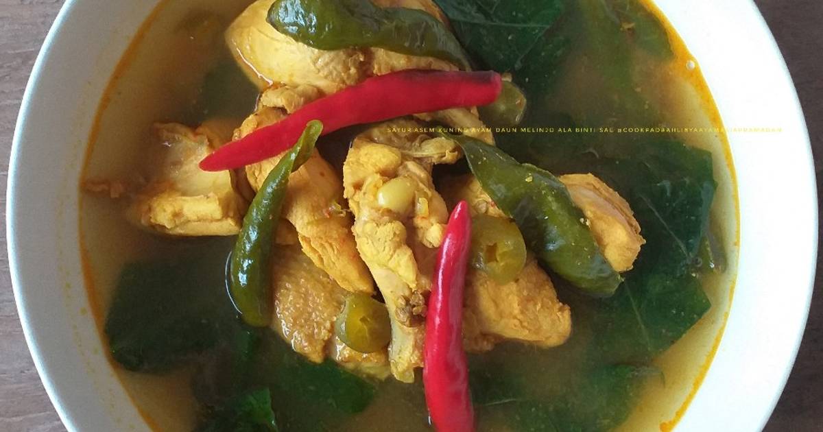 Resep Sayur Asem Ayam Daun Melinjo Oleh Binti Sae Cookpad