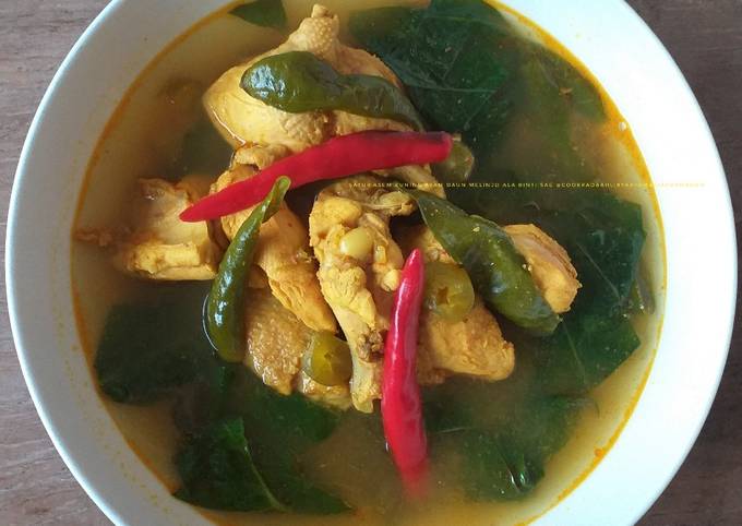 Resep Sayur Asem Ayam Daun Melinjo Oleh Binti Sae Cookpad