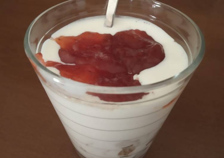 Mini tarta de queso en 2 minutos
