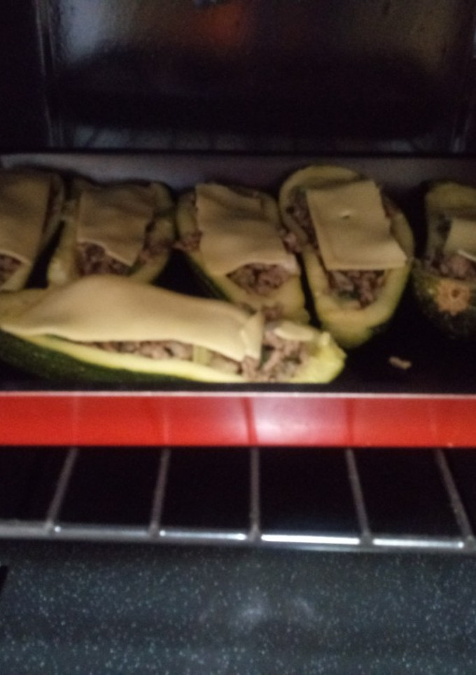 Una foto de Zapallitos italianos rellenos