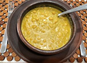 Una foto de Curry de garbanzos y maní