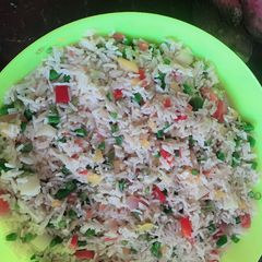 Vegetable Rice#myfavouriteeasterdishcontest# A picture of Vegetable Rice#myfavouriteeasterdishcontest#.