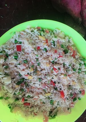 A picture of Vegetable Rice#myfavouriteeasterdishcontest#.