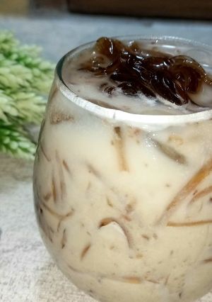 Foto resep Es jelly susu kurma