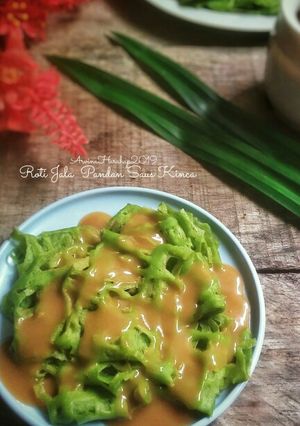 Foto resep Roti Jala Pandan Saus Kinca