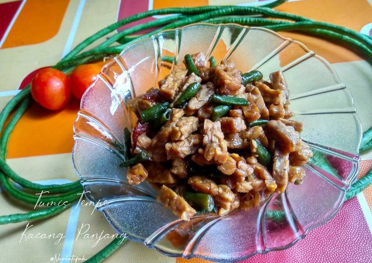 Tumis Tempe Kacang Panjang Tumis Tempe Kacang Panjang