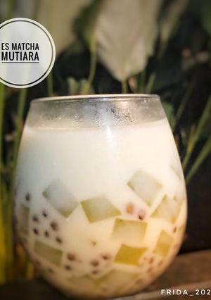 Foto resep Es matcha mutiara