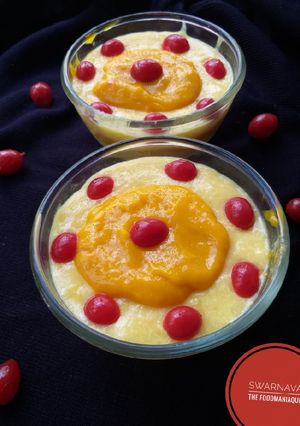 ম্যাংগো কাস্টার্ড( mango custard recipe in Bengali রেসিপির প্রধান ছবি