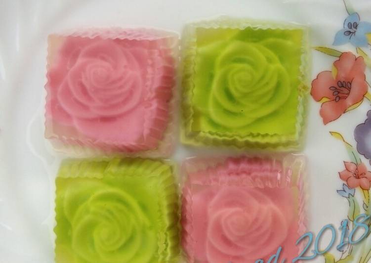 Resep masakan Puding Kaca Mawar | Cara Bikin Puding Kaca Mawar Yang Paling Enak