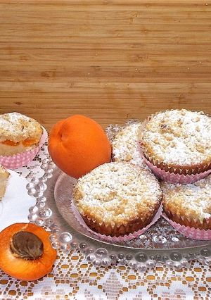 Mandulás-sárgabarackos gyors muffin recept fotója