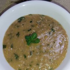 A picture of Chicken Porridge (oats).