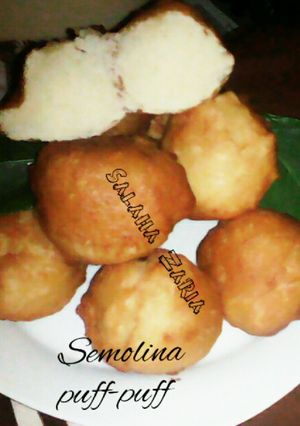 A picture of Semolina Puff-puff.