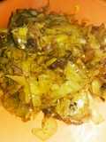 Cabbage with rohufish head