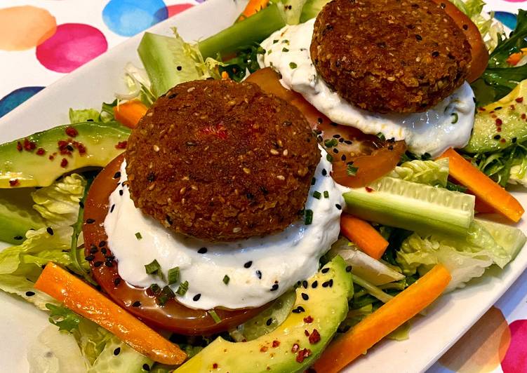 Falafel de tomate seco y pimiento asado (Robot Mambo)