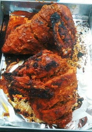 A picture of Restaurant Style Tandoori Chicken.