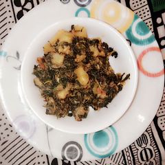 A picture of Aalu methi veg.