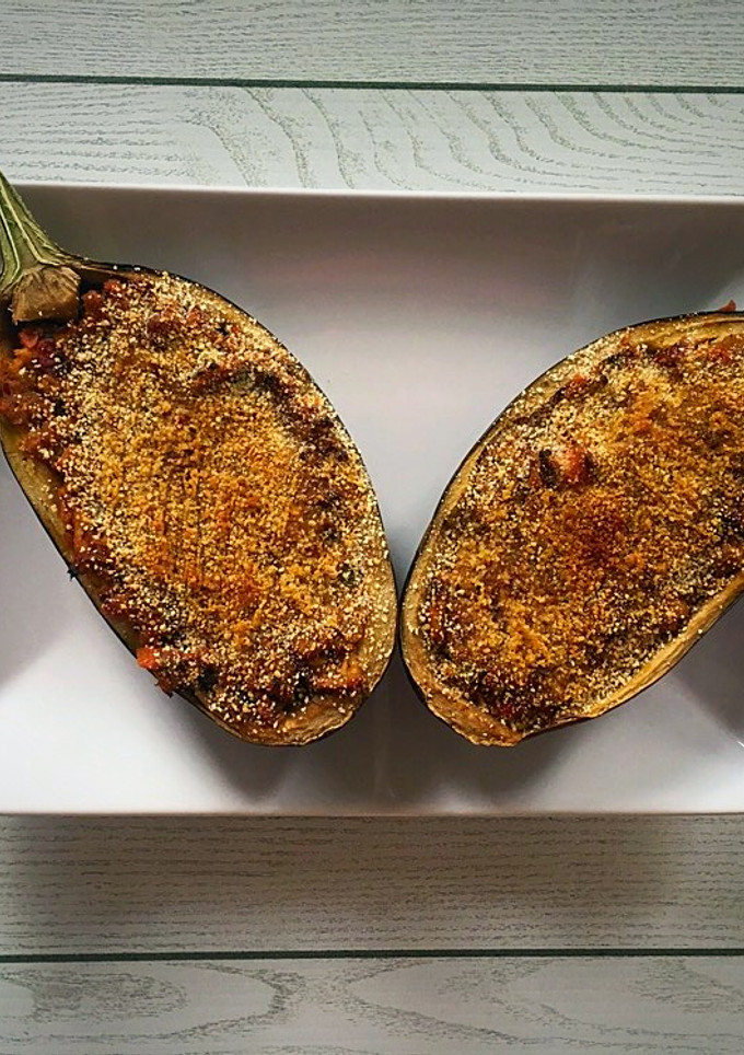 Una foto de Berenjenas rellenas de atún