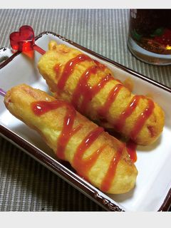 金黃酥脆的炸熱狗 的食譜成品照片