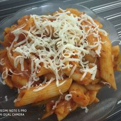 A picture of Red pasta.