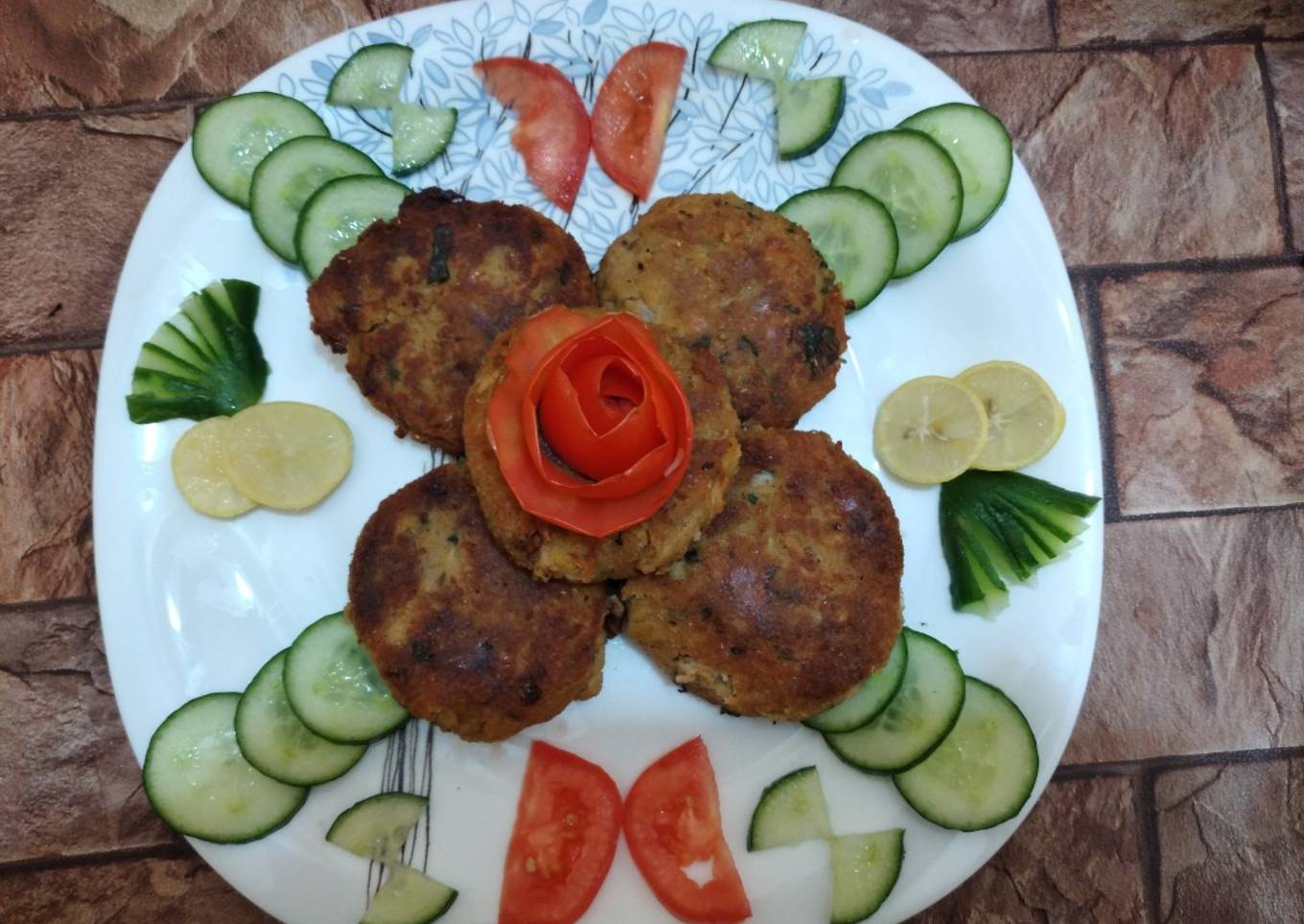 Chicken shami burger