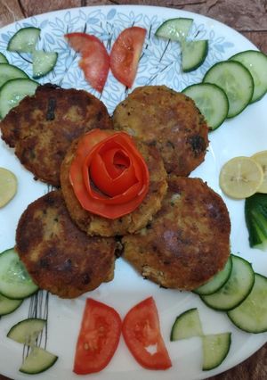 A picture of Chicken shami burger.